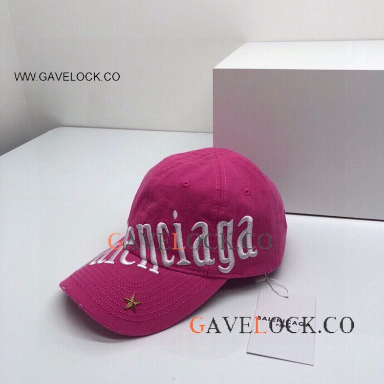 BB Baseball Cap Coral Red Diagonal logo cap